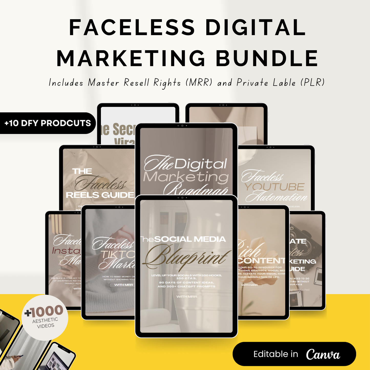 Faceless Digital Marketing Bundle